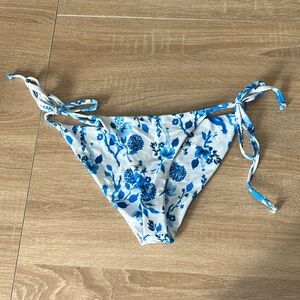 Bay 2 blue and white bikini bottom